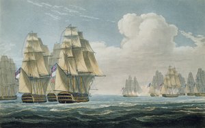 After the Battle of Trafalgar, October 21st, 1805, engraved by F.C. Lewis for 